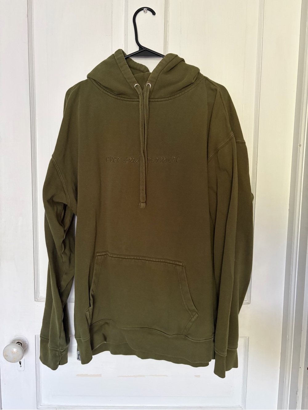 Taylor Swift Evermore Olive Green Hoodie with Subtle Logo